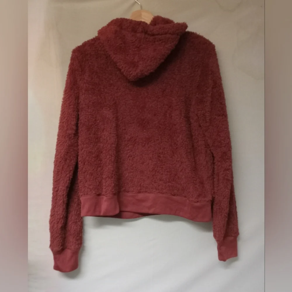 Fifth Sun Sherpa Burgundy Hoodie Juniors Sz Small Plush Very Soft